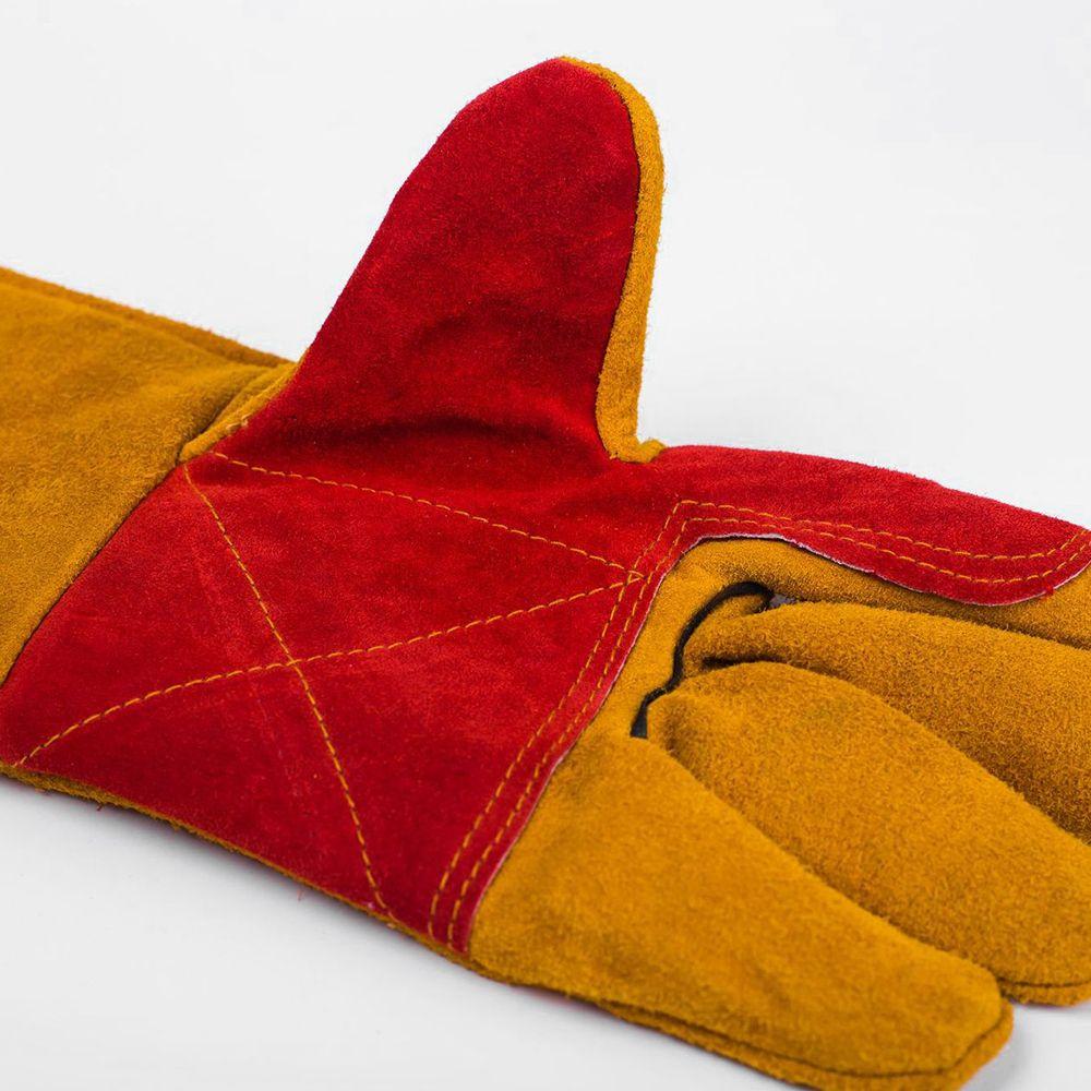 Fire Resistant Animal Handling BBQ Soldering Accessory Welding Gauntlets Works Gloves Welding Glove
