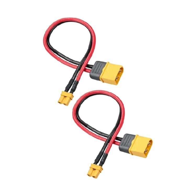 XT60H to XT30U Cable Set, 2 Finished Cable Assemblies for Model Battery Charging and Electronic Controller Tasks