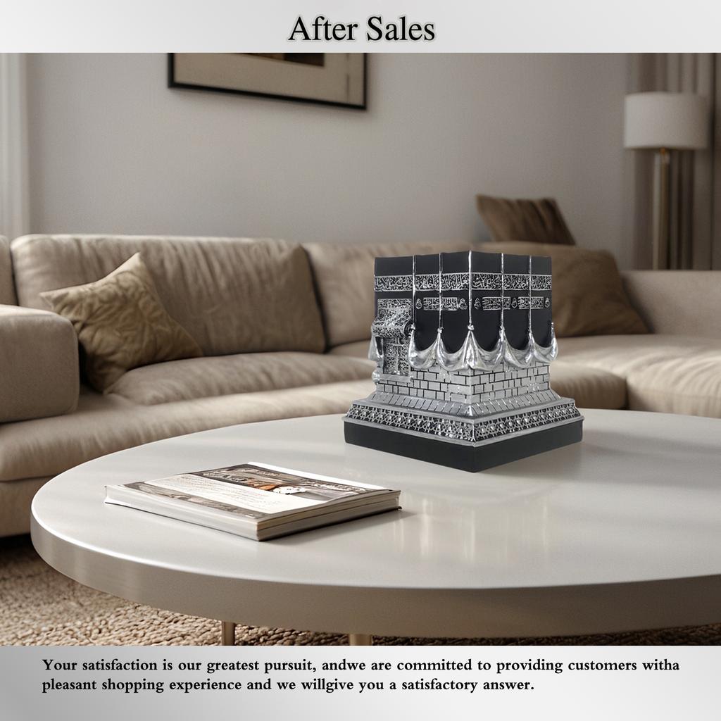 Modelo Réplica Kaba Islámica Adorno de Mesa para el Hogar Figurilla Arte Decoración Artesanía para Oficina Estante Chimenea Fiesta Dormitorio Sala de Estar