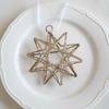 NEW Gold Christmas Decoration Iron Art Glitter Hanging Pendants Small Gifts Box Party Supplies Drop Ornament Christmas