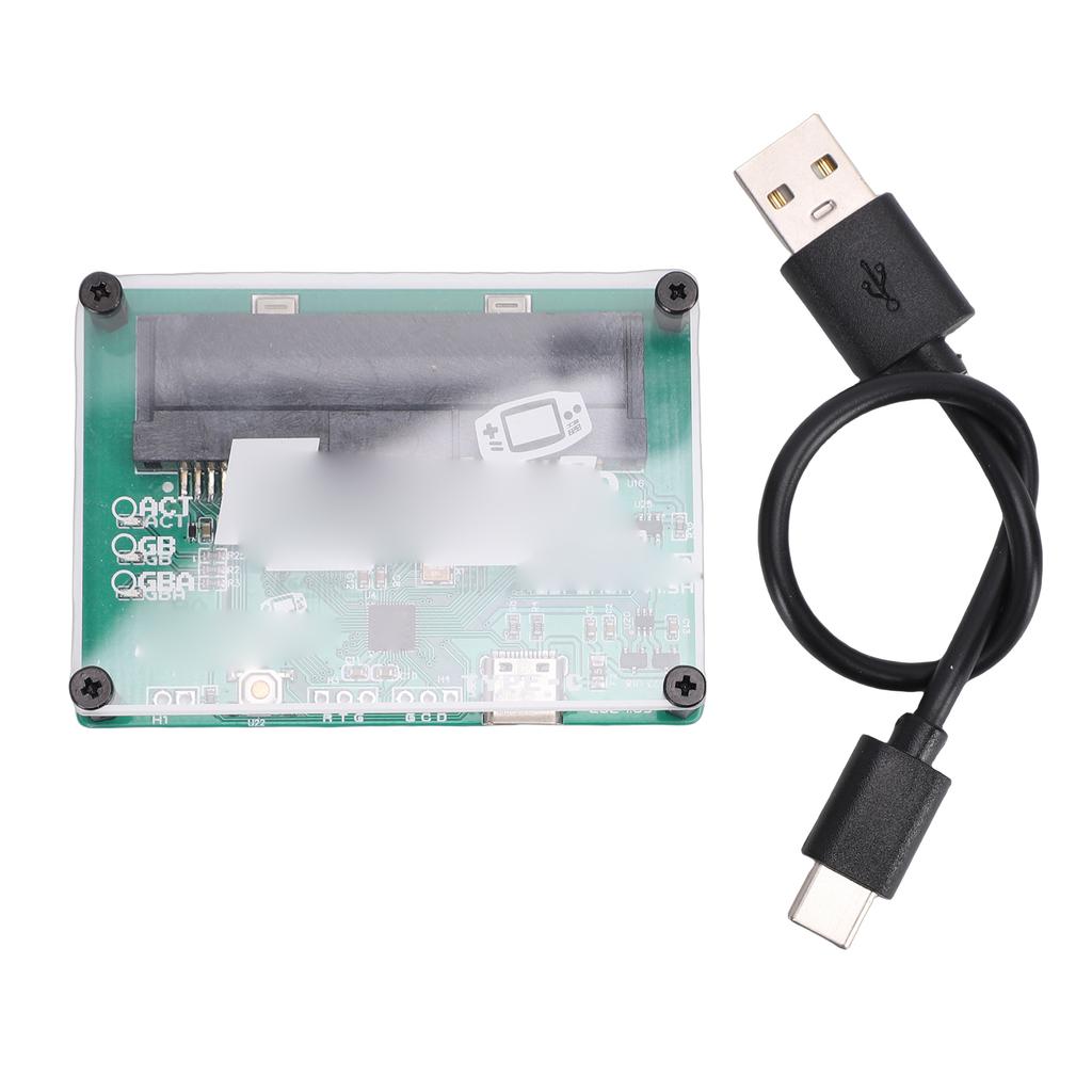Game Card Burner Reader USB ROM Backup Cartridge Recovery Tool with Type C Data Cable