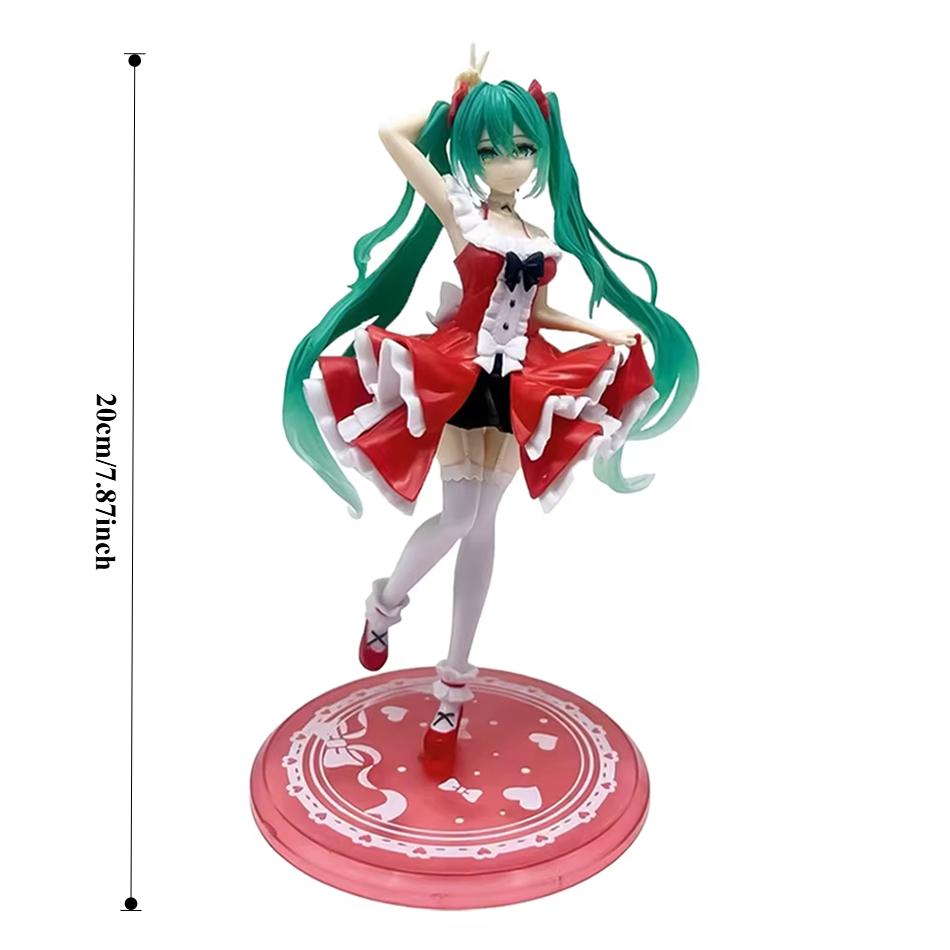 Anime Figure Cherry Blossoms Dress Action Figures Kawaii Swimsuit Vocaloid Pvc Collectible Model Toys Girl Gift