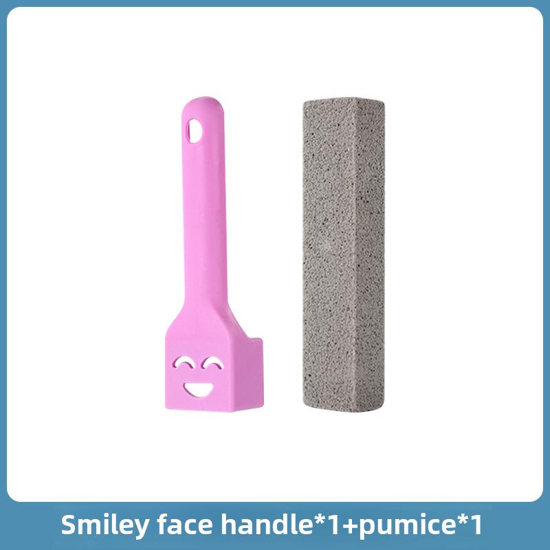 Long-Handle Pumice Toilet Brush - Strong Descaling for Hard-To-Reach Stains
