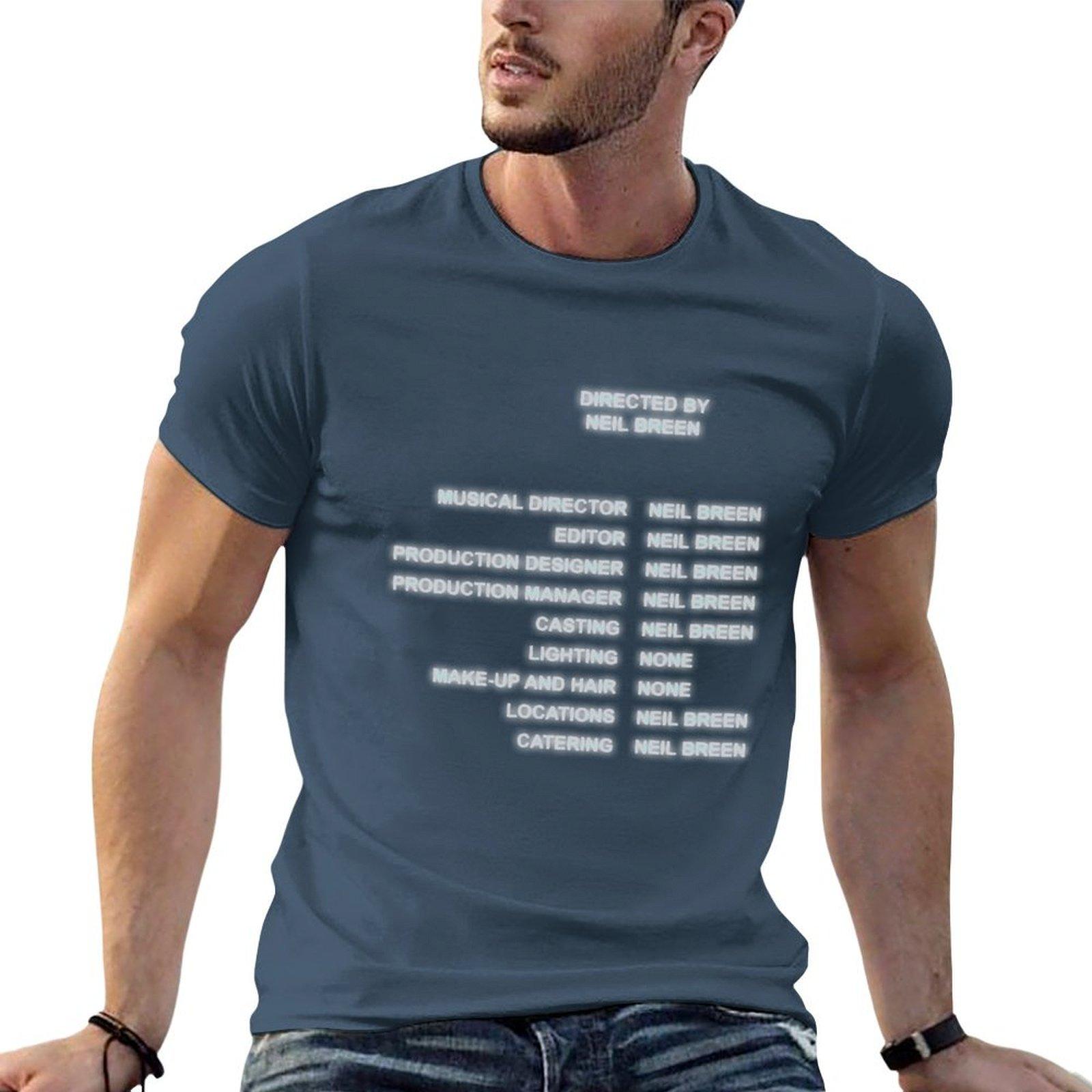 Neil Breen Credits Tshirt Anime T Shirts Oversize Funny T Shirts Cotton T Shirt Unisex Luxury Tshirt S