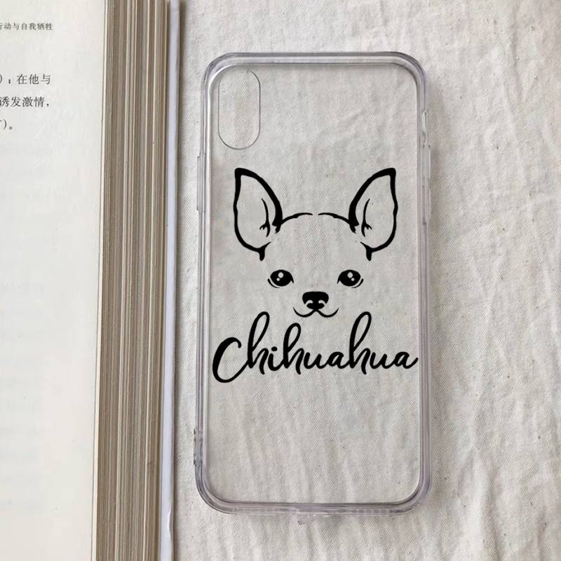 Chihuahua Dog Fashion Phone Case for iPhone 11 12 13 mini pro XS MAX 8 7 6 6S Plus X 5S SE 2020 XR case