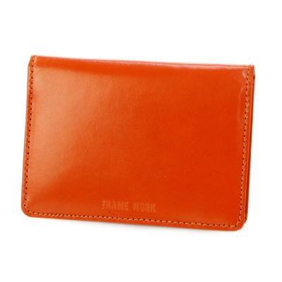 Ausweishülle Echtes Leder Glänzend Orange [Framework] Damen FW-42010-34