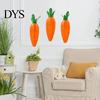 Carrot Paper Lantern Easter Easy to Carry Bright Color Cute Shape Festival Decoration Home Decor