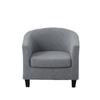 Jacquard Nordic Simple Single Sofa B & B Hotel Model Room Chair Cover Leisure Chair Round Sofa Cover