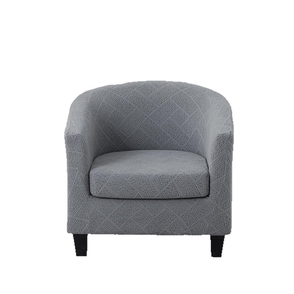 Jacquard Nordic Simple Single Sofa B & B Hotel Model Room Chair Cover Leisure Chair Round Sofa Cover