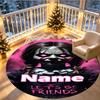 Custom Name Personalized Bride of Chucky Print Round Rug, Versatile Home Decor Carpet, for Playroom, Apartment, Balcony, Entryway, Hallway Gift