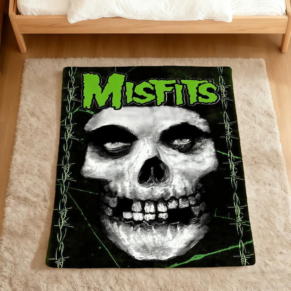 cool garbage Punk Music BAND M-Misfitstry m-Misfits Flannel soft warm plush blanket sofa living room hogar bed home Car portable