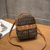 Multifunctional backpack, personalized fashion, rivet printing, student leisure trend women's bag