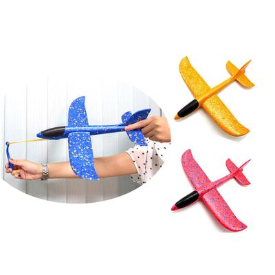 Köpük El Atma Uçak Lastik Bant Fırlatma Fırlatma Planör Düzlem 35 CM Oyuncaklar