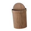 Trash Can Rubbish Bucket Round Trash Container High Capacity Storage Bin