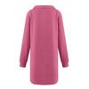 Women's And Winter Color Lapel Button Long Sleeve Pullover Casual Dress