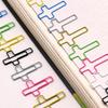 50 Pcs Crosses Shaped Paper Clips Metal Paperclips Bookmarks Office Clips Planner Clips Office Supplies for Student