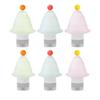 3Pcs 60/90ML Foldable Tree Bottle Leak Proof Reusable Facial Cream Lotion Sunscreen Silicone Storage Bottle Refillable Empty Toiletries Container