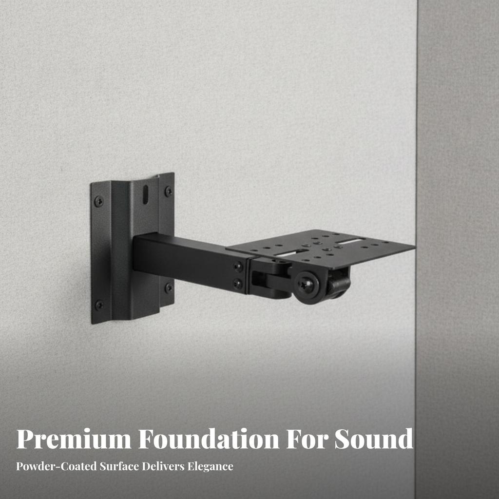 Speaker Wall Mount Bracket Full Motion Bookshelf Sturdy