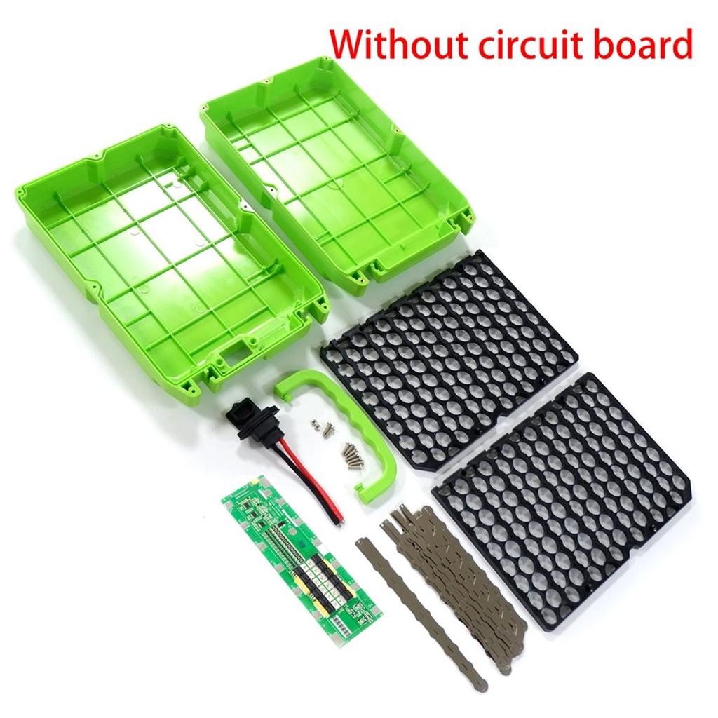 BHBL 48V 30A E-Bike Battery Case Storage Box 13S 8P 18650 Holder Strip Electric Motorcycle Protection Circuit Green