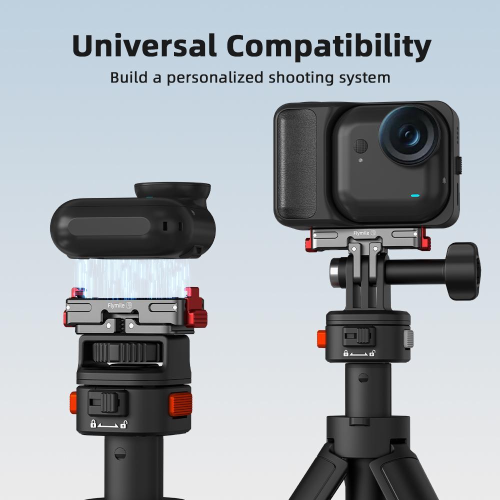 Aluminum Alloy Magnetic Base for Insta360 GO Ultra Camera Magnetic Quick-Release Adapter Mount Stand Holder Expansion Accessorie