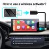 2025 NEW Wireless Carplay Adapter Android Auto Wireless Smart Dongle 2in1 Plug and Play BT WiFi Fast Connect for Wired CarPlay