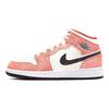 Air Jordan 1 Mid SE GS Orange Suede Kids Sneakers Team-Orange Black Sail DV1336-800