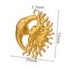  3pcs/Lot Vintage Stainless Steel Smiley Sun Moon Pendant Stainless Steel DIY Pendant Necklace Handmade Accessories