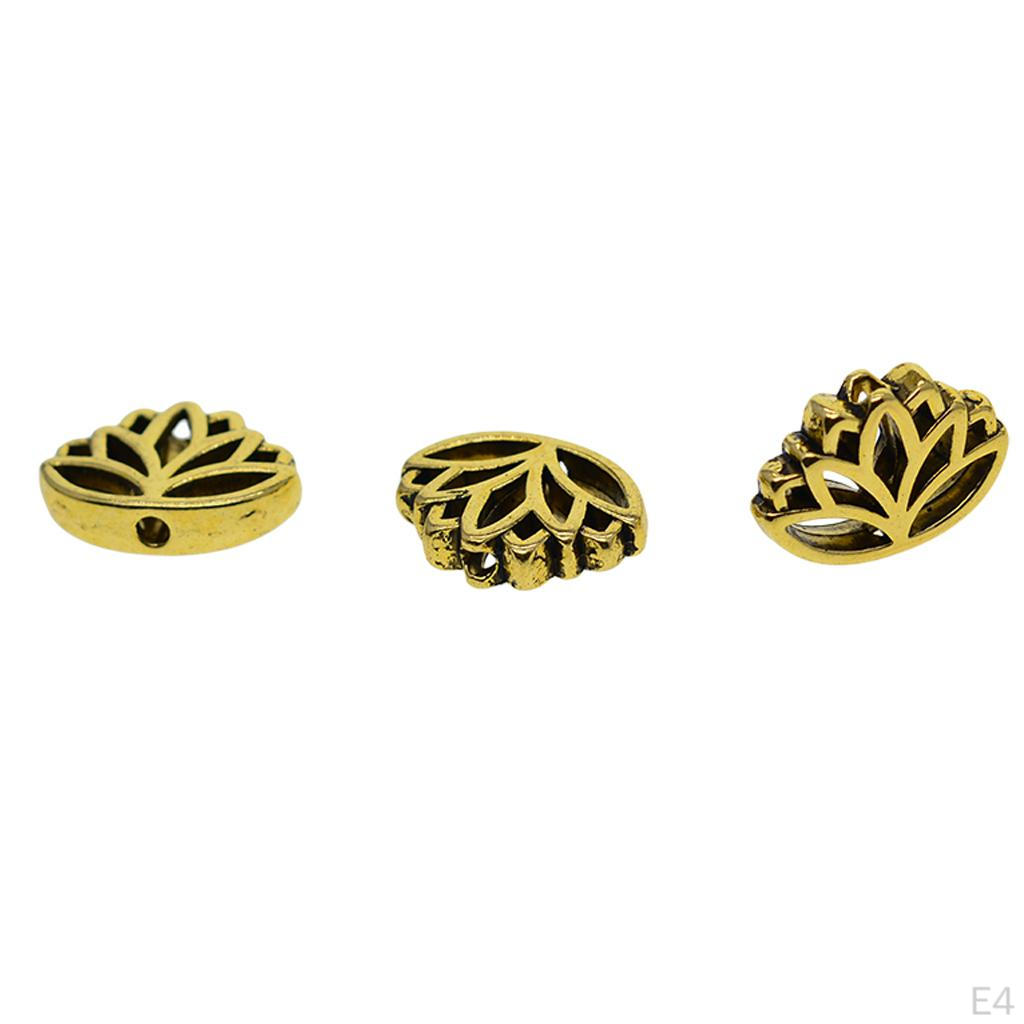 30 Pieces Flower Spacer Loose Beads for Crafts