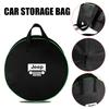 Car Charging Cable Storage Box Charger Cables Carry Bag Trunk Organizer For Compass Renegade Grand Cherokee Wrangler JK Rub