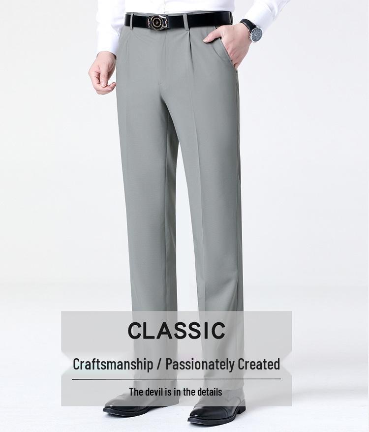 Men's Summer Formal Suit Trousers: Lightweight, High-Grade Casual Business Pants