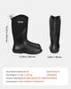 Protective Footwear for Men Neoprene Rubber Work Rain Boots Size 11 US