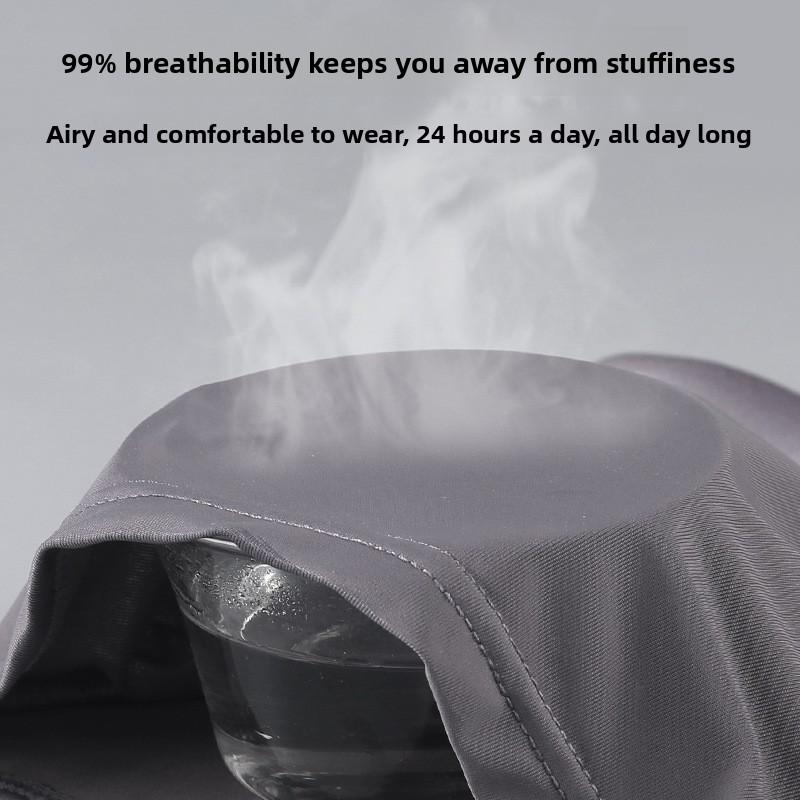 Men's Summer Ultra Thin Gradient Fashion Belt Ice Silk Antibacterial Breathable Comfortable Flat Briefs