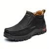 Men's Mid-Top Casual Hiking Boots - Slip-Resistant, Comfortable & Versatile for All Seasons, Men's Boots, Warm, Anti Slip, Hiking