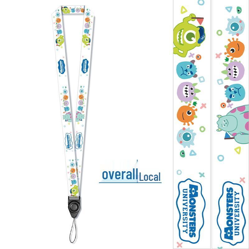 Lanyard Nero Multifunzionale Personalizzato Creativo con Porta Badge Separato per Badge Identificativi dei Dipendenti.