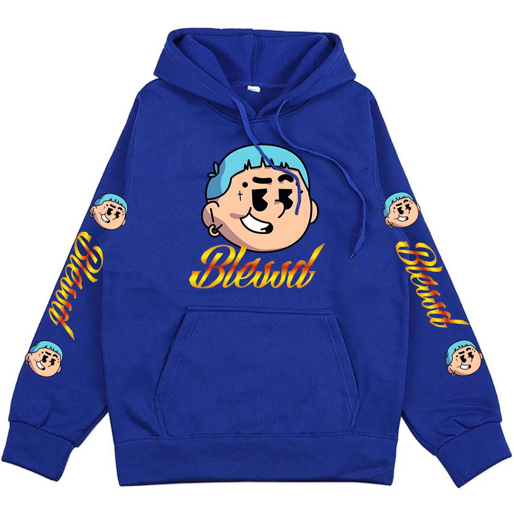 Pánské oblečení Mikiny s grafickým potiskem Blessd Unisex Hip Hopová móda Streetwear Mikiny na zimu Fleecový pohodlný top