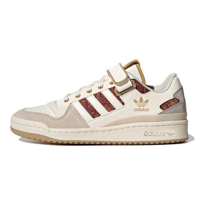 Baskets Originals Forum Low en Cuir Baskets Unisexe Blanc Rouge Gris HQ4604