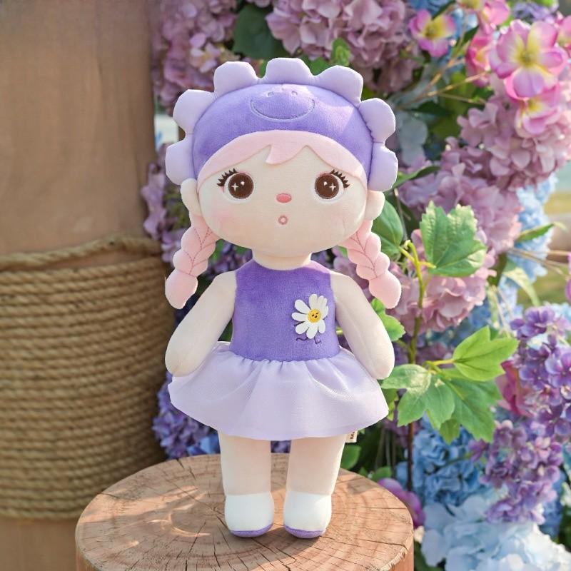 

Плюшевая кукла из серии «Девочка-цветочница» с куклой из ПП-хлопка для детей, подарок, украшение фиолетовый