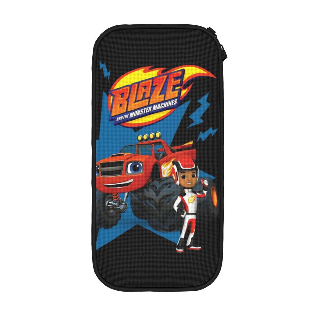 Large Capacity Pencil Pouch Blaze and the Monster Machines Merch Double Layer Pencil Bag Women Make Up Bag Perfect Gifts