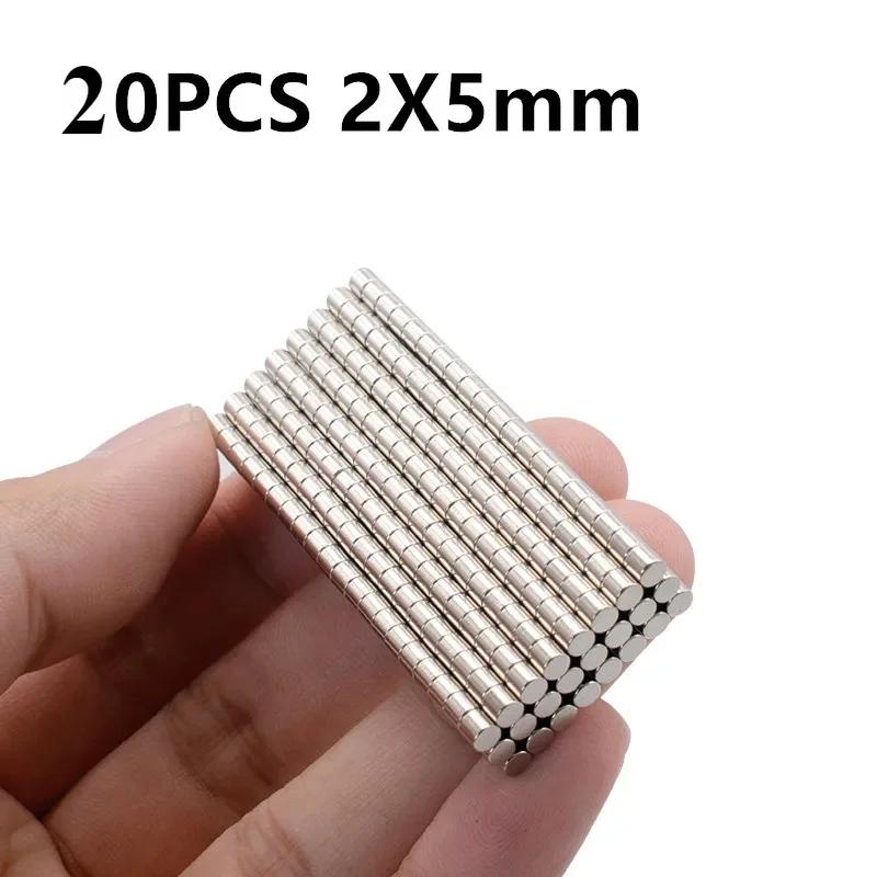20 50pcs Magnet Strong Neodymium Magnets 5x1 5x2 10x2 Mm Aimant Rare Earth Magnetic Hardware Home Improvement Magnets for Fridge