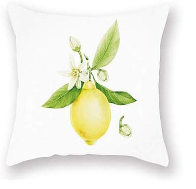 Yellow Lemon Decorative Pillowcase Super Soft Cushion Cover Gift Indoor And Outdoor Home Decoration Pillowcase45X45 Pillow Case