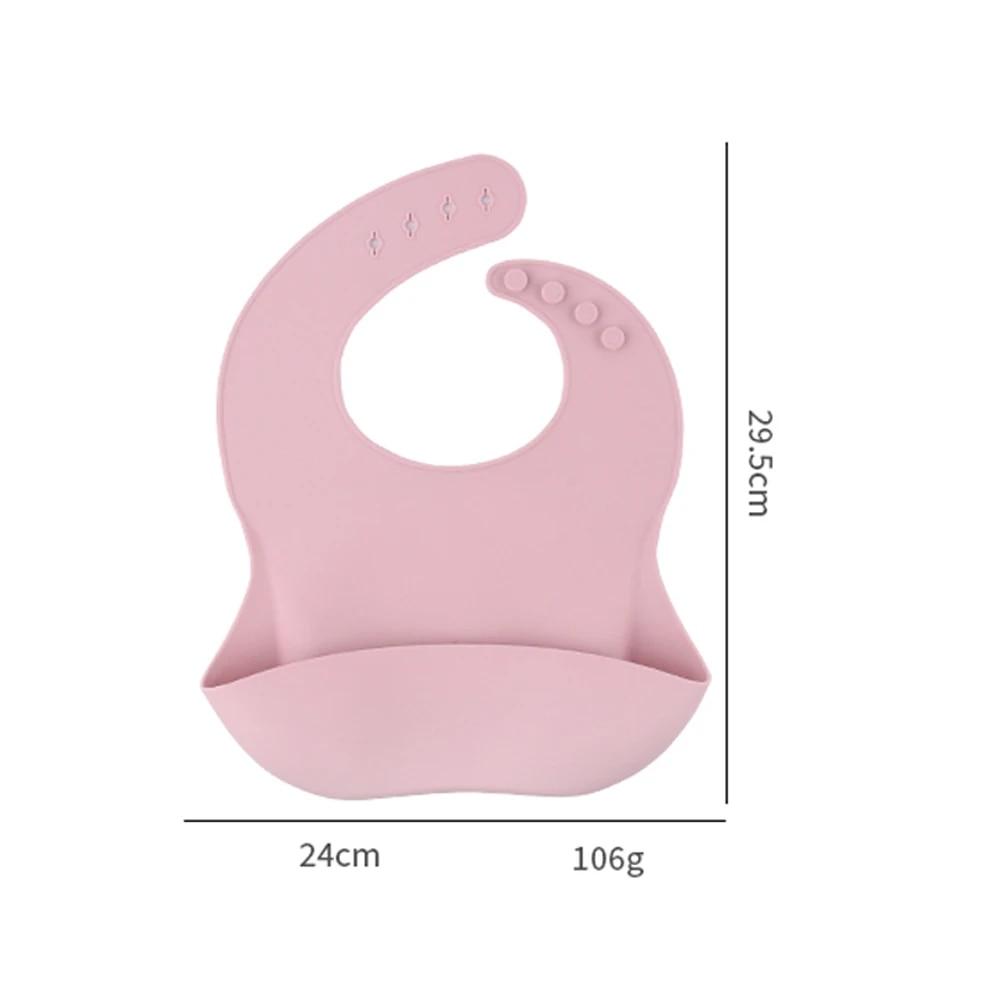 Food1PC Grade Silicone Baby Bibs For Girls And Boys, Waterproof Feeding Bibs For Babies ,Easily Cleaner