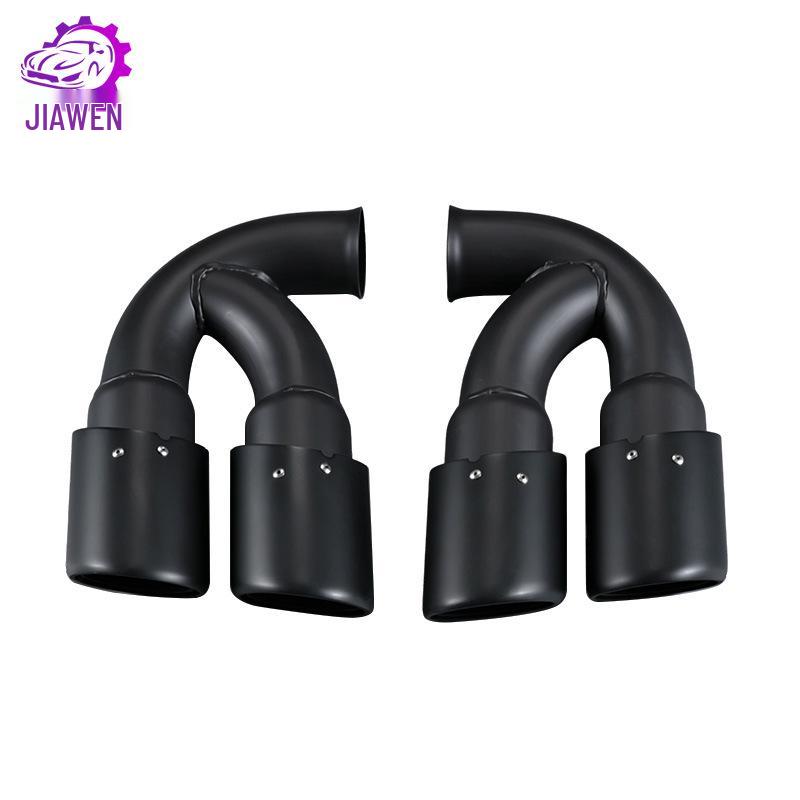Black Stainless Steel Titanium Exhaust Tip for 2011-2014 Porsche Cayenne