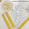 12-Grid Mini Steel Beads Nail Art: Mixed Size Gold & Silver Rhinestones (0.8mm)