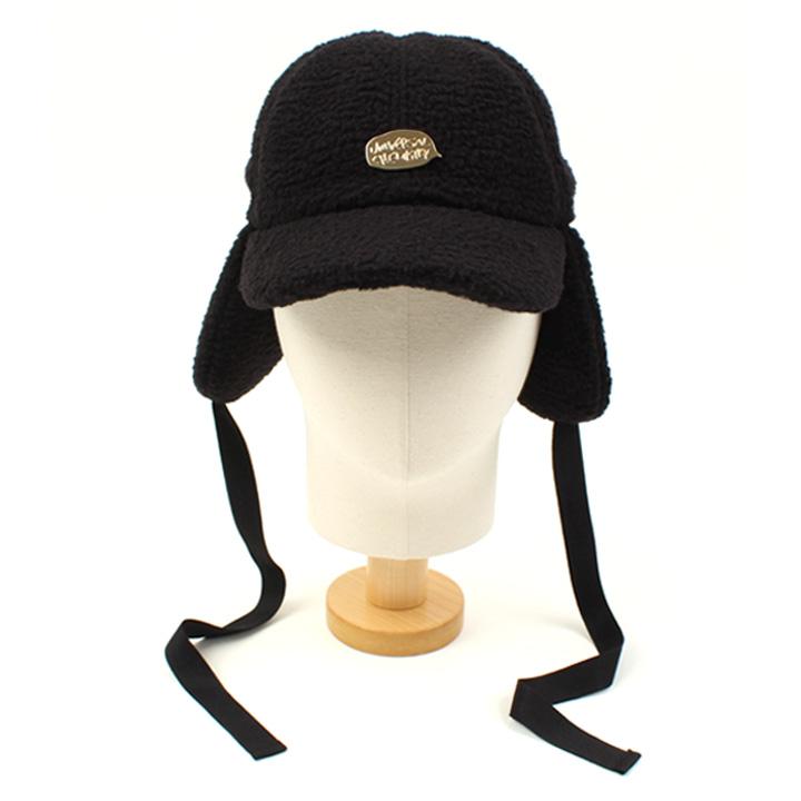 Yunibeosyeolkemiseuteuli Gdmt Black Fleece Ear Flap Cap