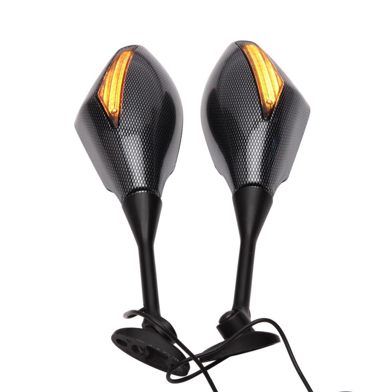 2PCS Hot Motorcycle LED With Turn Signal Integrated Indicator Lights Rearview Mirrors FOR Honda CBR600RR CBR1000RR