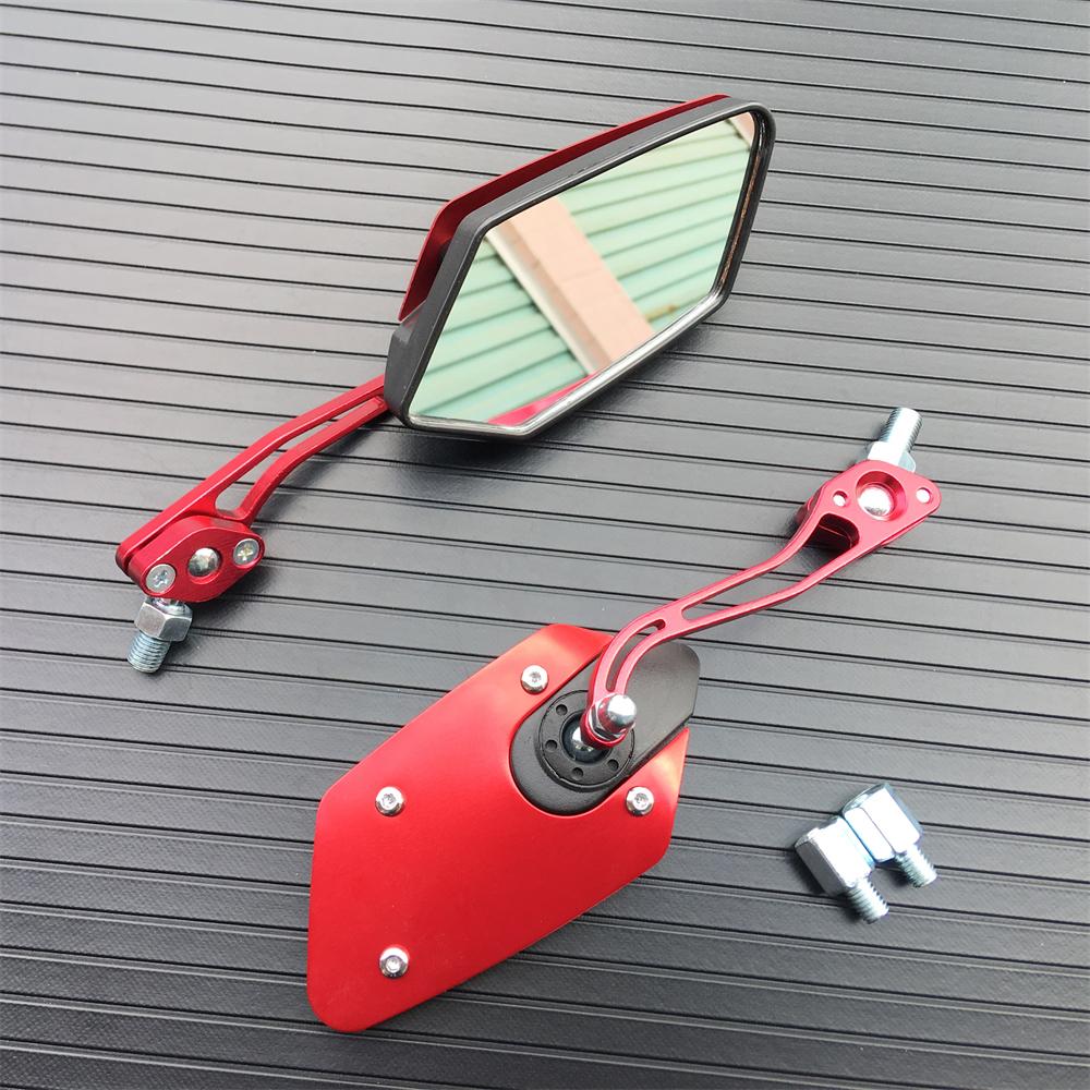 Aluminum Universal 8mm 10mm Motorcycle Handlebar Rear View Mirrors Anti-glare Mirror for Honda Yamaha Suzuki Scooter