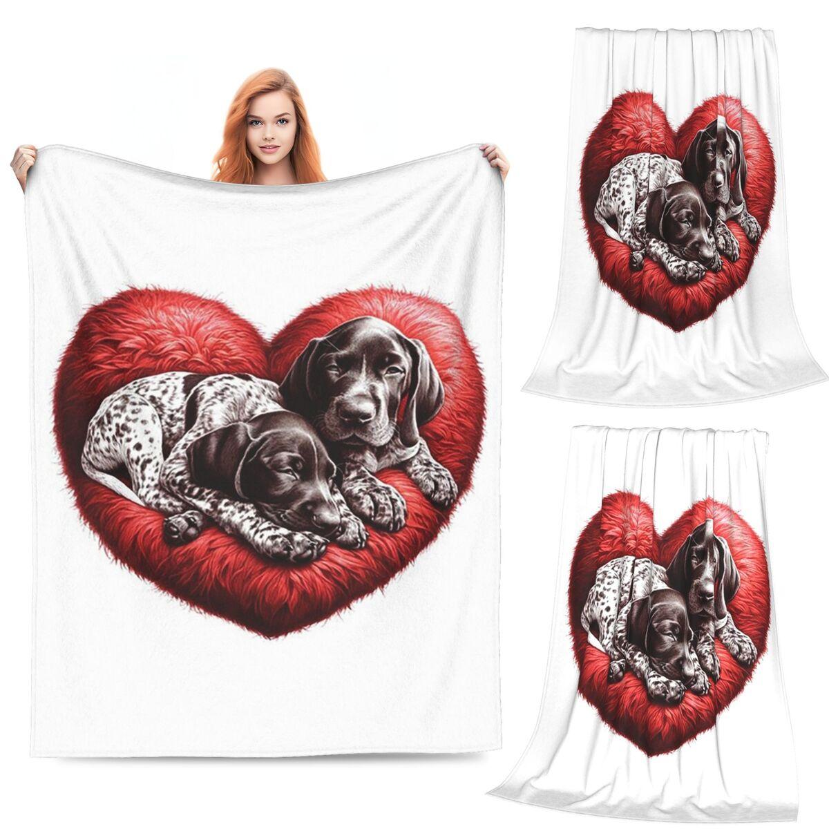 

Proud Pointer Lover Blankets Soft Warm Flannel Throw Blanket Bedspread for Bed Living room Picnic Travel Home Couch 80x120cm