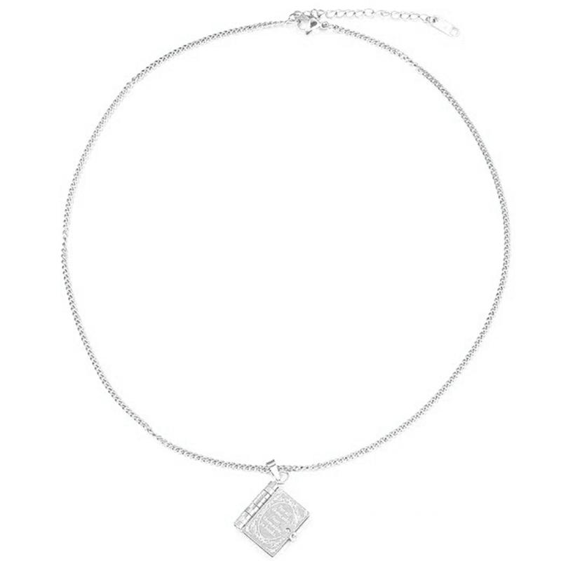 

Элегантное Ожерелье-Подвеска Нота Прочность Стальные Украшения Регулируемая Длина Идеальные Подарки Для Женщин Мужчин 1