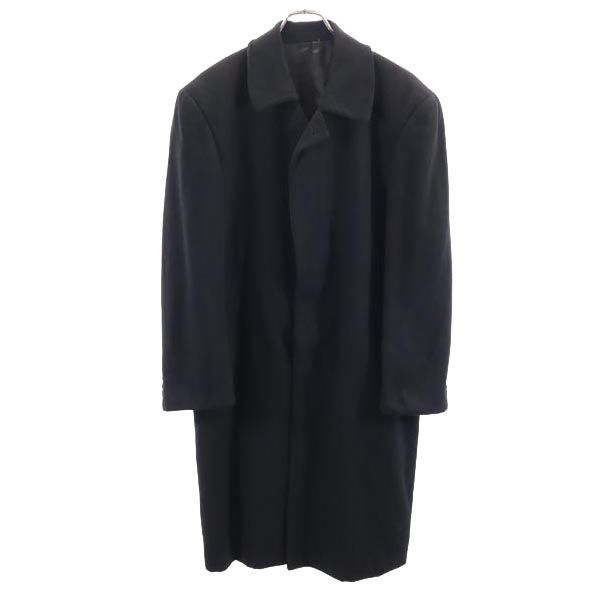KANSAIMAN Cashmere Stainless Collar Coat Black Men's Used