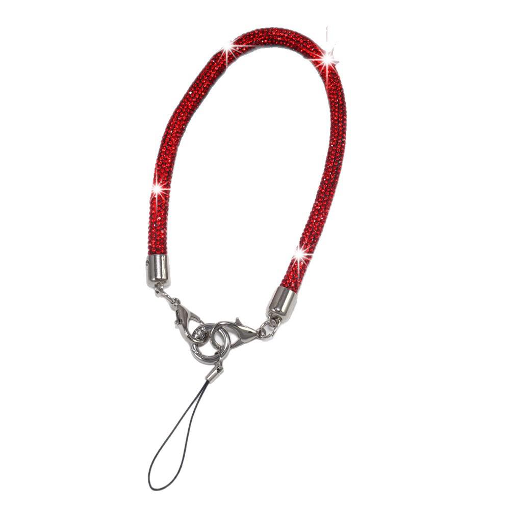 Luxury Rhinestone Phone Lanyard: 0.8CM Anti-Lost Wrist Keychain and Bag Chain